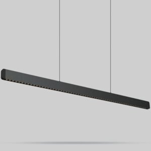 Minimalist Linear Pendant Light Dimmable LED Modern Chandelier Dining Room Island Light Restaurant Cafe Bar Office Hanging Lamp